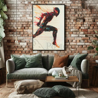 Futuristic Cyborg Motion Poster: Sleek Sci-Fi Art Print PosterGoat