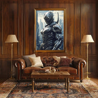Futuristic Cyborg in High-Tech Cityscape Sci-Fi Poster PosterGoat