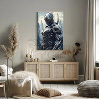 Futuristic Cyborg in High-Tech Cityscape Sci-Fi Poster PosterGoat