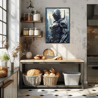 Futuristic Cyborg in High-Tech Cityscape Sci-Fi Poster PosterGoat