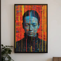 Futuristic Digital Abstraction Art Print Poster PosterGoat