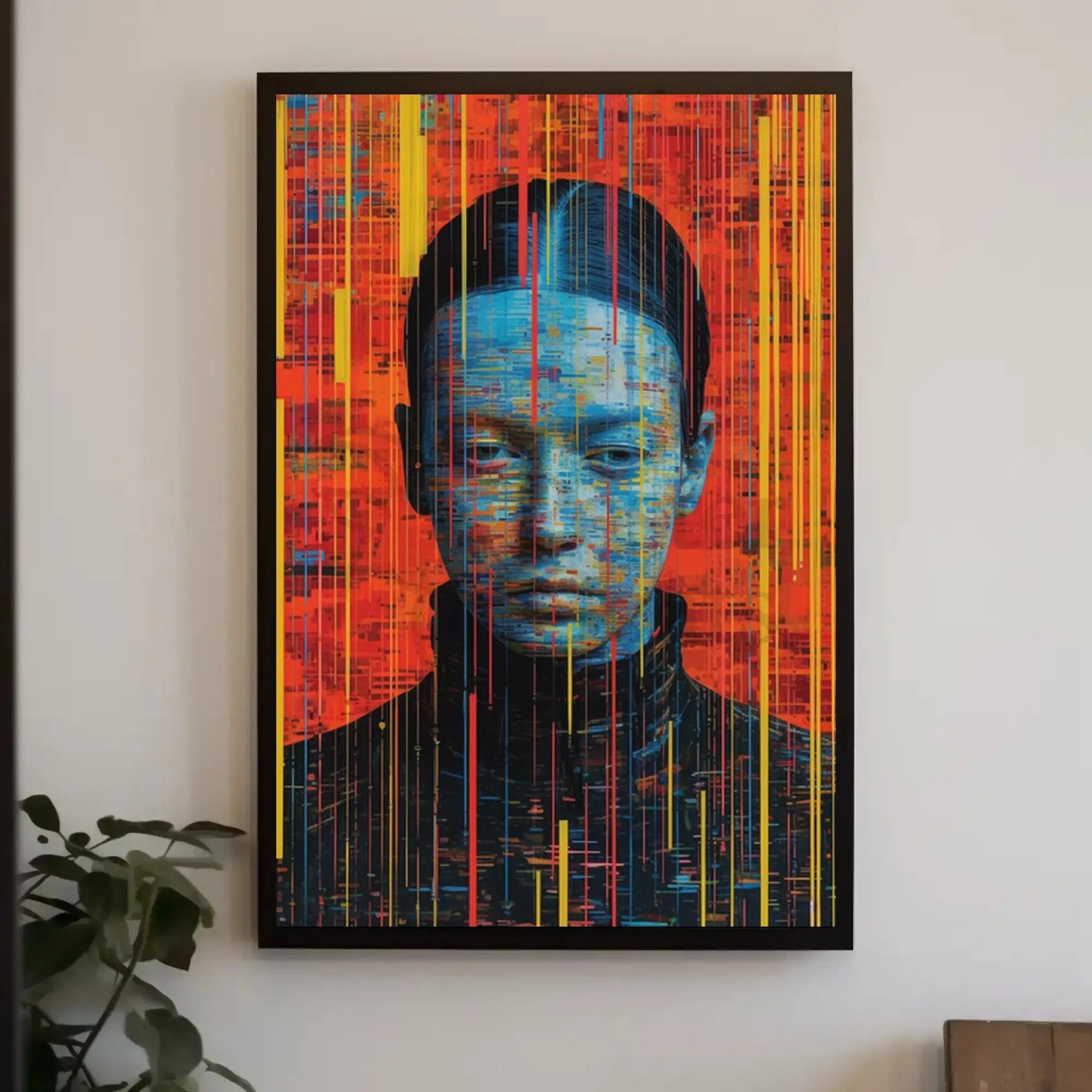 Futuristic Digital Abstraction Art Print Poster PosterGoat