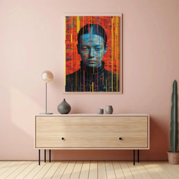 Futuristic Digital Abstraction Art Print Poster PosterGoat