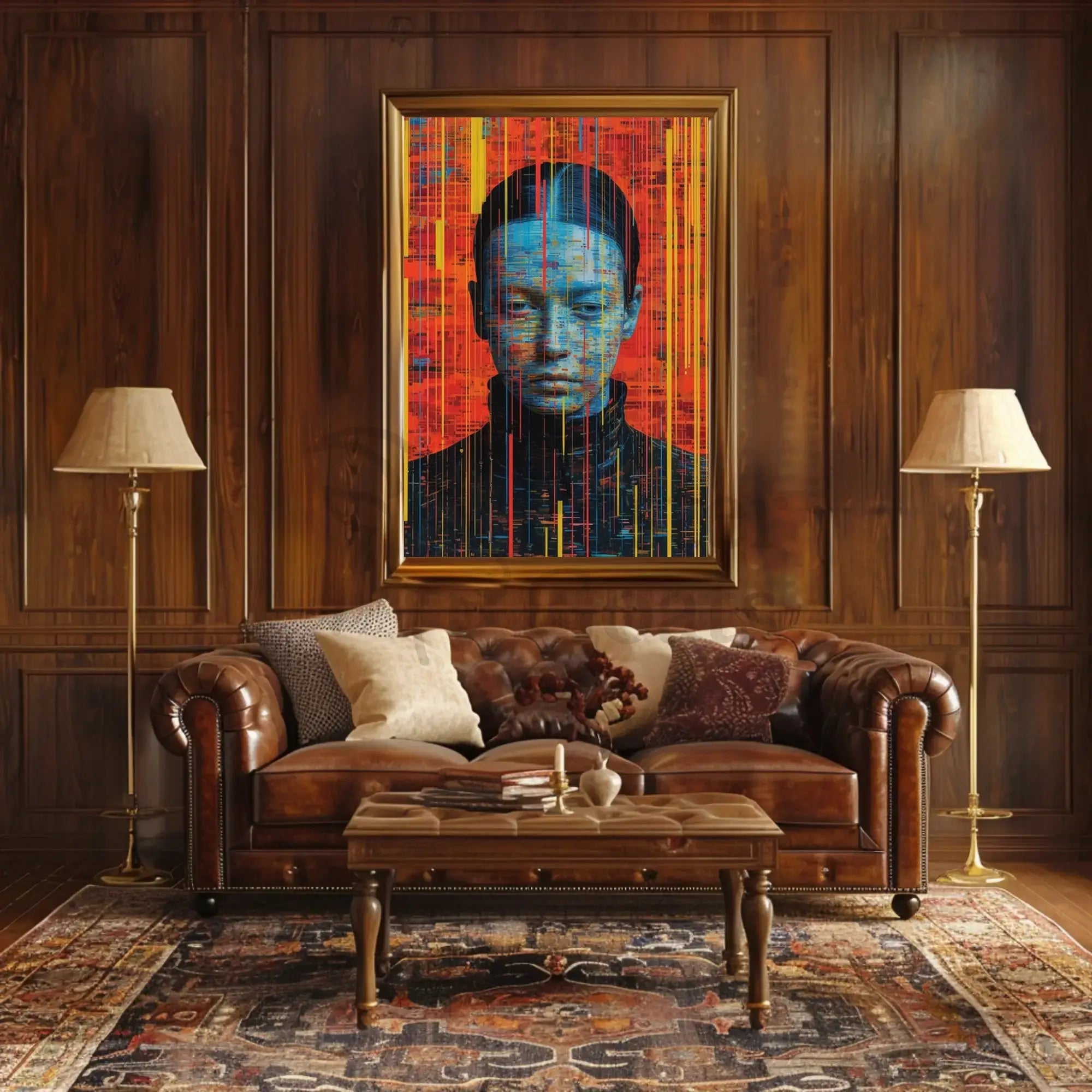 Futuristic Digital Abstraction Art Print Poster PosterGoat