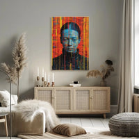 Futuristic Digital Abstraction Art Print Poster PosterGoat