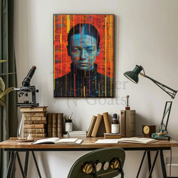 Futuristic Digital Abstraction Art Print Poster PosterGoat
