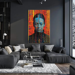 Futuristic Digital Abstraction Art Print Poster PosterGoat