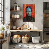 Futuristic Digital Abstraction Art Print Poster PosterGoat