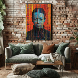 Futuristic Digital Abstraction Art Print Poster PosterGoat