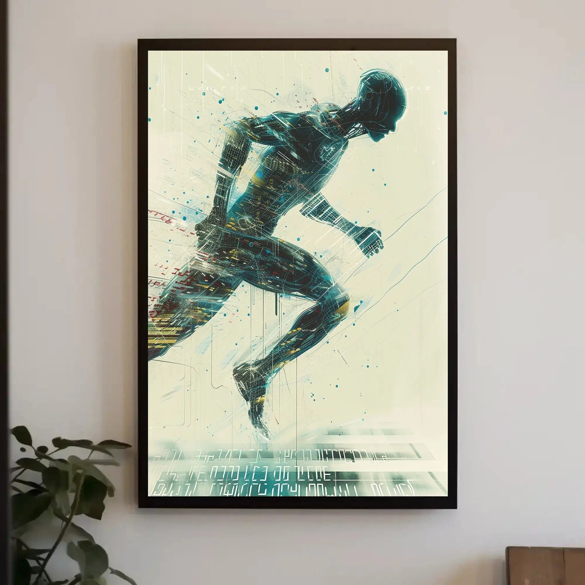 Futuristic Evolution: Dynamic Technological Synergy Sci-Fi Poster PosterGoat