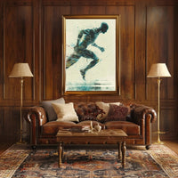 Futuristic Evolution: Dynamic Technological Synergy Sci-Fi Poster PosterGoat