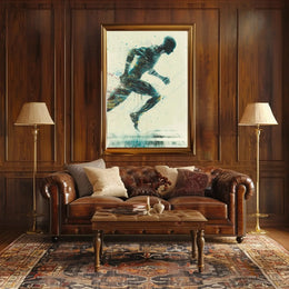 Futuristic Evolution: Dynamic Technological Synergy Sci-Fi Poster PosterGoat