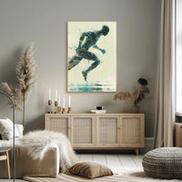Futuristic Evolution: Dynamic Technological Synergy Sci-Fi Poster PosterGoat