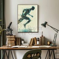 Futuristic Evolution: Dynamic Technological Synergy Sci-Fi Poster PosterGoat