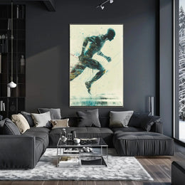 Futuristic Evolution: Dynamic Technological Synergy Sci-Fi Poster PosterGoat