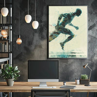 Futuristic Evolution: Dynamic Technological Synergy Sci-Fi Poster PosterGoat