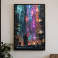 Futuristic Exploration of Knowledge Futuristic Sci-Fi Poster PosterGoat