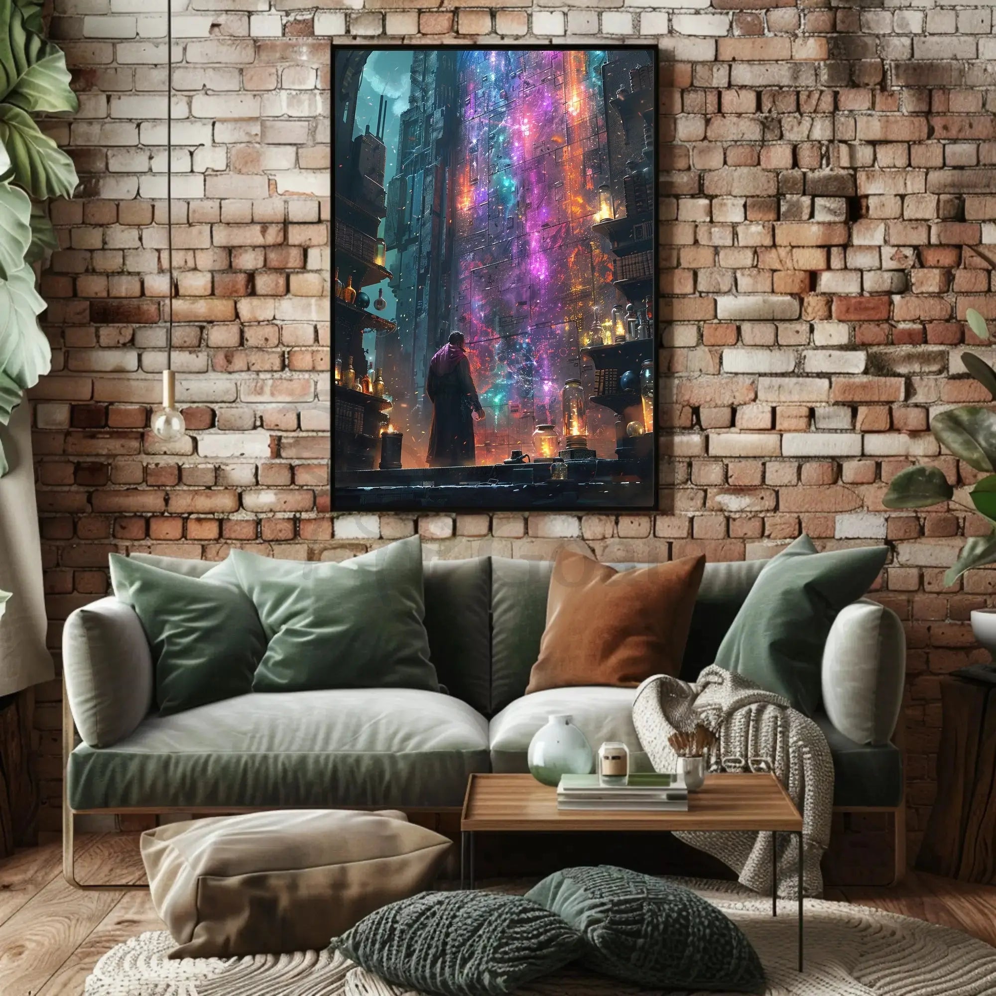 Futuristic Exploration of Knowledge Futuristic Sci-Fi Poster PosterGoat