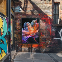 Futuristic Flower Art: Vibrant Sci-Fi Poster PosterGoat