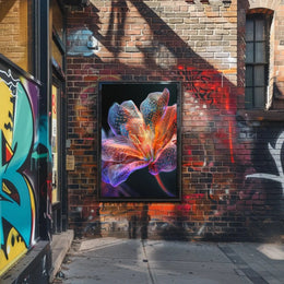 Futuristic Flower Art: Vibrant Sci-Fi Poster PosterGoat