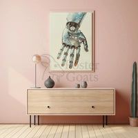 Futuristic Robotic Hand Art Piece Poster Sci-Fi Poster PosterGoat