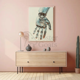 Futuristic Robotic Hand Art Piece Poster Sci-Fi Poster PosterGoat