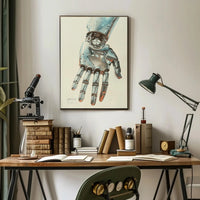 Futuristic Robotic Hand Art Piece Poster Sci-Fi Poster PosterGoat