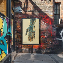Futuristic Robotic Hand Design Perfect for Sci-Fi Poster PosterGoat