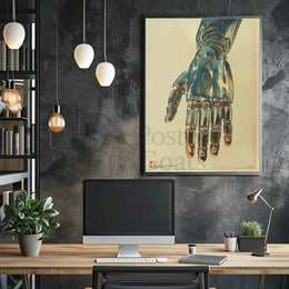 Futuristic Robotic Hand Design Perfect for Sci-Fi Poster PosterGoat