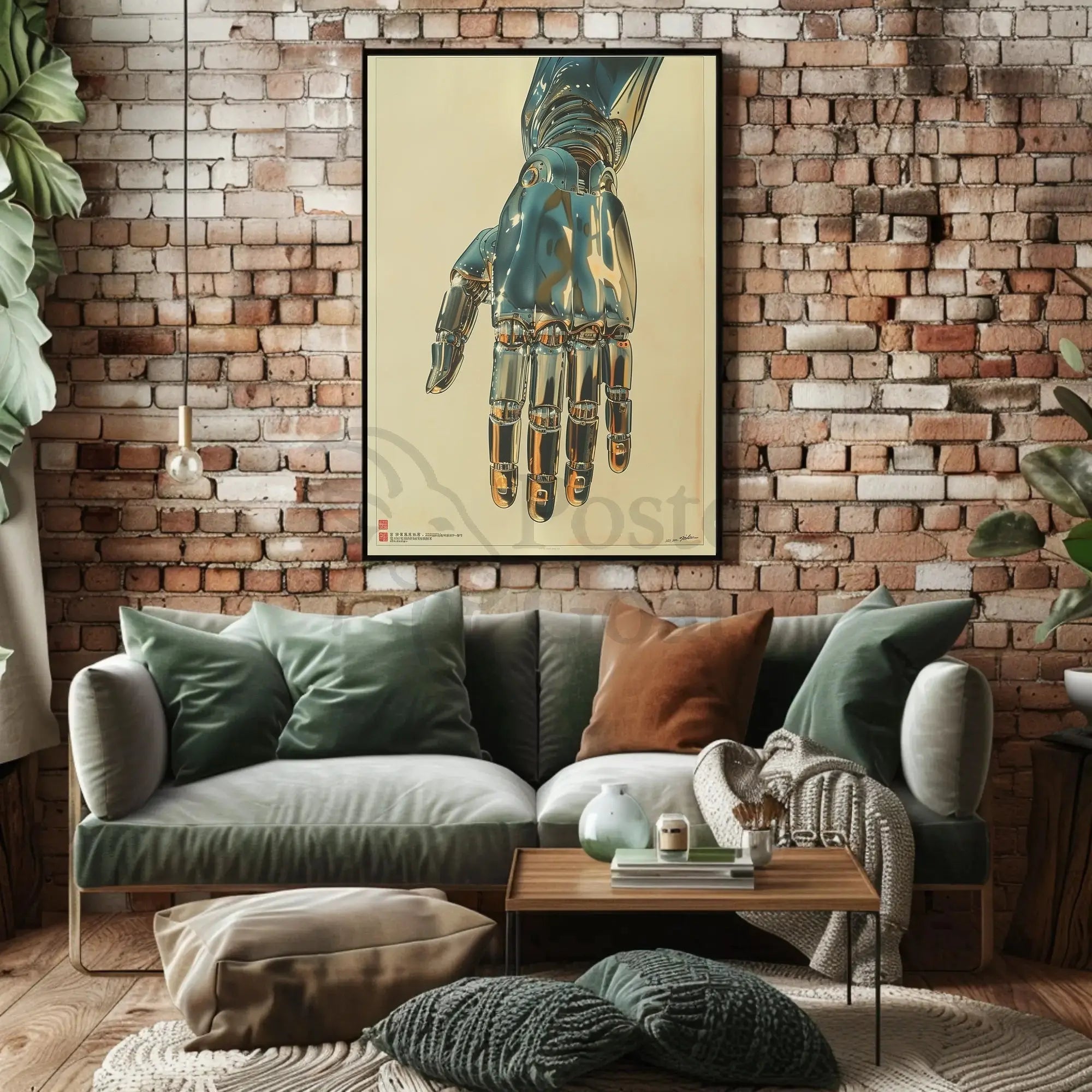 Futuristic Robotic Hand Design Perfect for Sci-Fi Poster PosterGoat