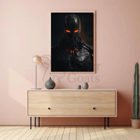 Futuristic Sci-Fi Armored Figure Digital Art Poster PosterGoat