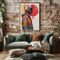 Futuristic Space Exploration Pilot Helmet Sci-Fi Poster PosterGoat