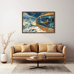 Futuristic Spacecraft Adventure Scenic Futuristic Sci-Fi Poster PosterGoat