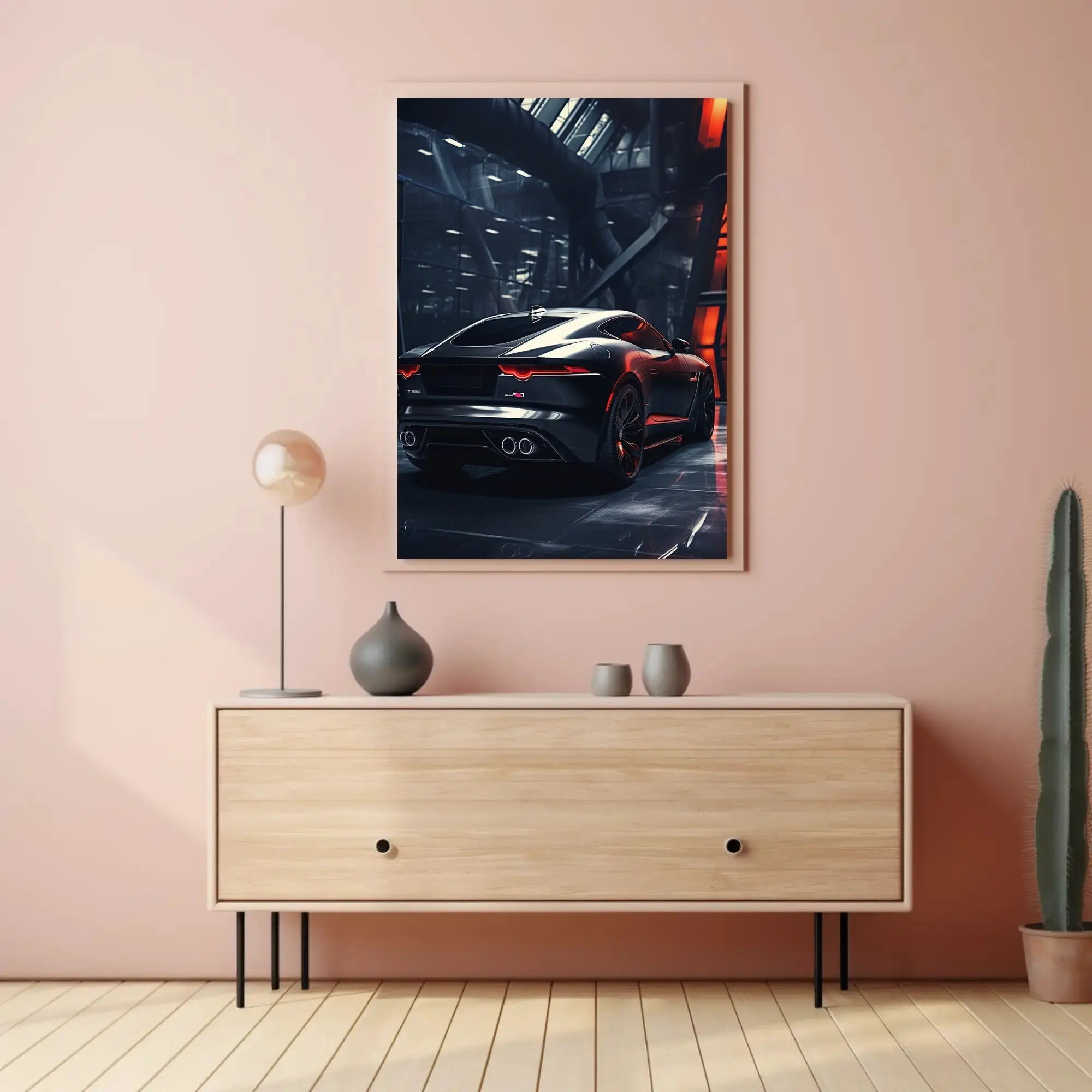 Futuristic Sports Car Poster for Urban Enthusiasts PosterGoat