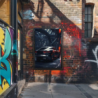 Futuristic Sports Car Poster for Urban Enthusiasts PosterGoat