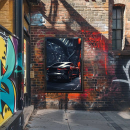 Futuristic Sports Car Poster for Urban Enthusiasts PosterGoat