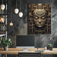 Futuristic Steampunk Fusion Futuristic Sci-Fi Poster PosterGoat
