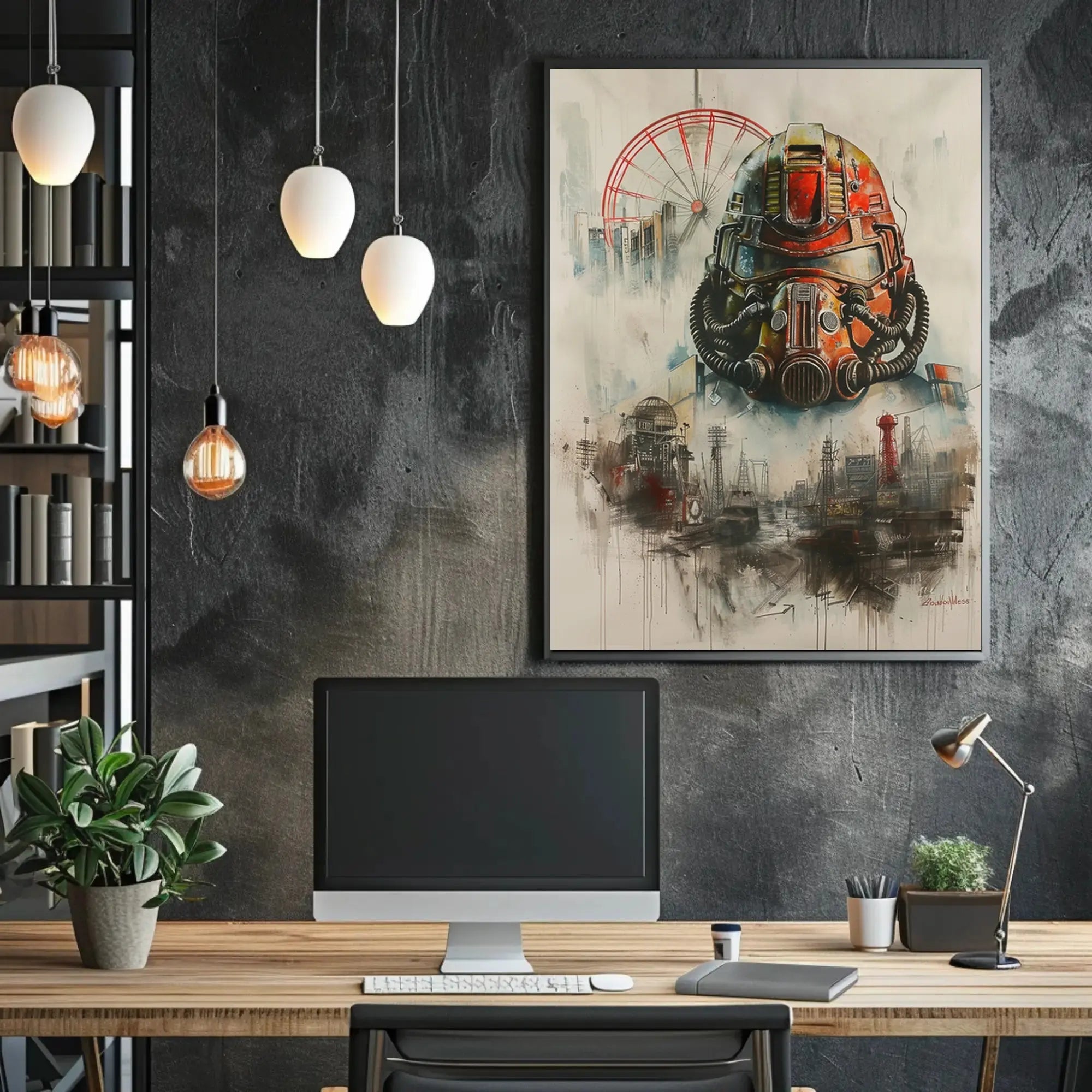 Futuristic Survival Visions in Dystopian Sci-Fi Poster PosterGoat