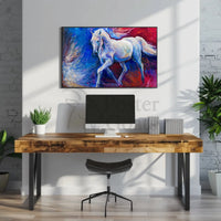 Galloping Elegance: Dynamic Horse Art Animal Poster PosterGoat