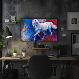 Transform your space with the Galloping Elegance: Dynamic Horse Art Animal Poster, showcasing a stunning horse in motion.