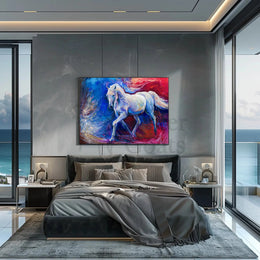 Galloping Elegance: Dynamic Horse Art Animal Poster PosterGoat
