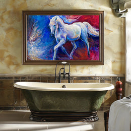 Galloping Elegance: Dynamic Horse Art Animal Poster PosterGoat