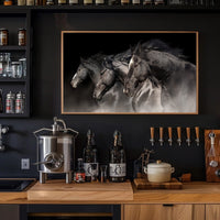 Galloping Horses in Motion: Dynamic Animal Poster PosterGoat