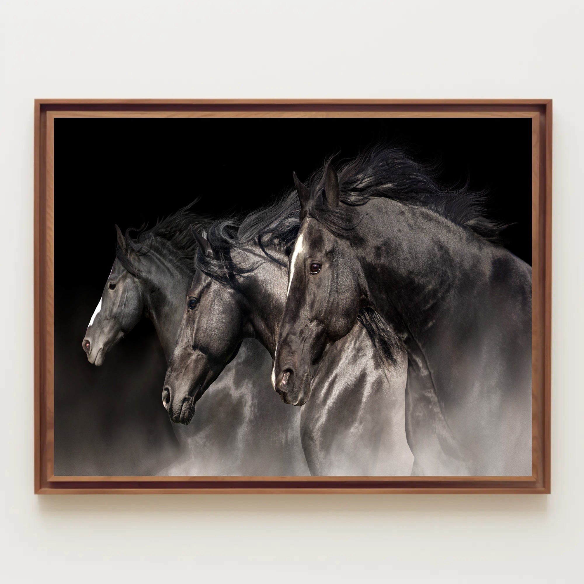 Galloping Horses in Motion: Dynamic Animal Poster PosterGoat