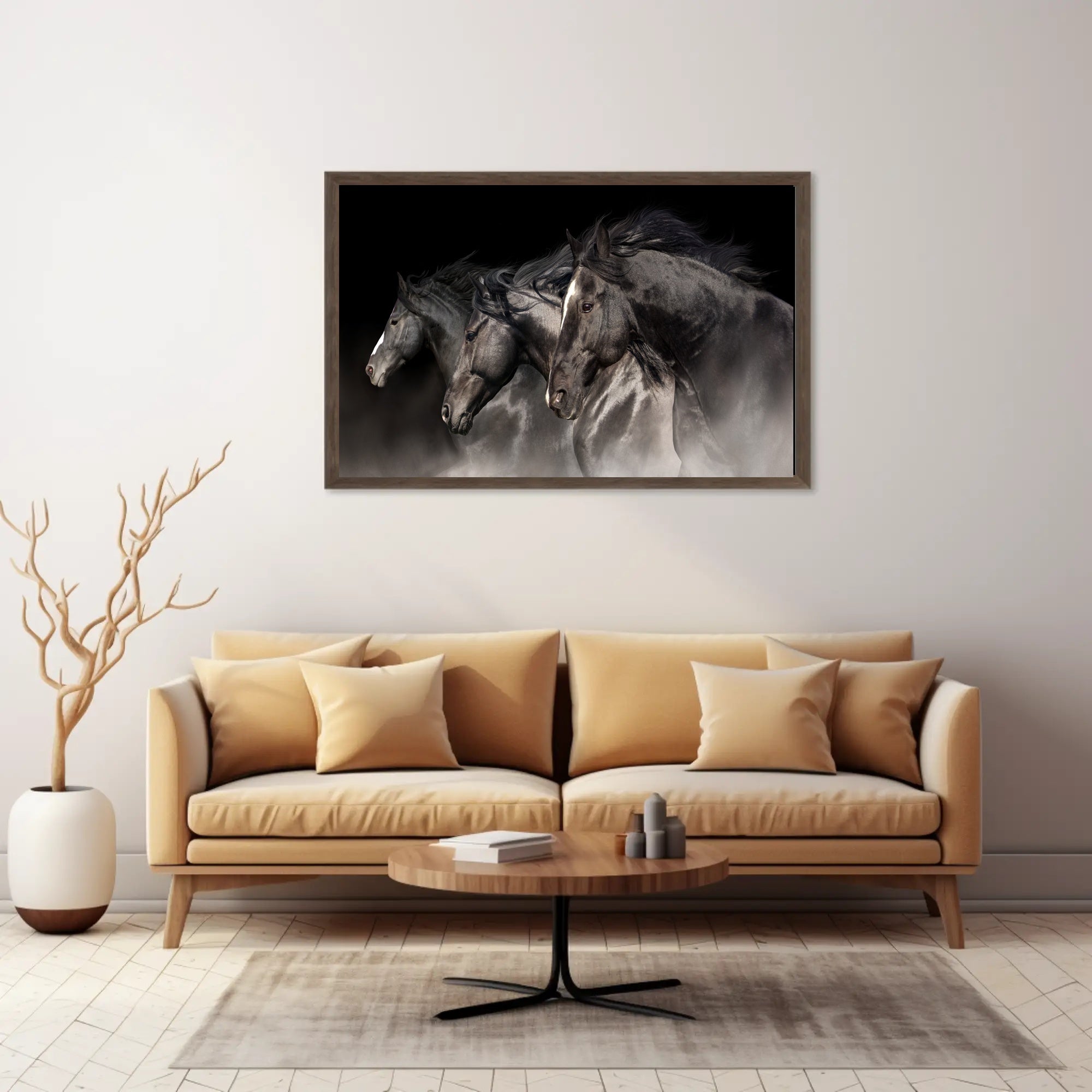 Galloping Horses in Motion: Dynamic Animal Poster PosterGoat