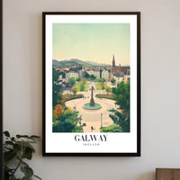 Galway Square Scenic View Travel Poster PosterGoat