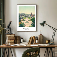 Galway Square Scenic View Travel Poster PosterGoat