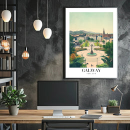 Galway Square Scenic View Travel Poster PosterGoat