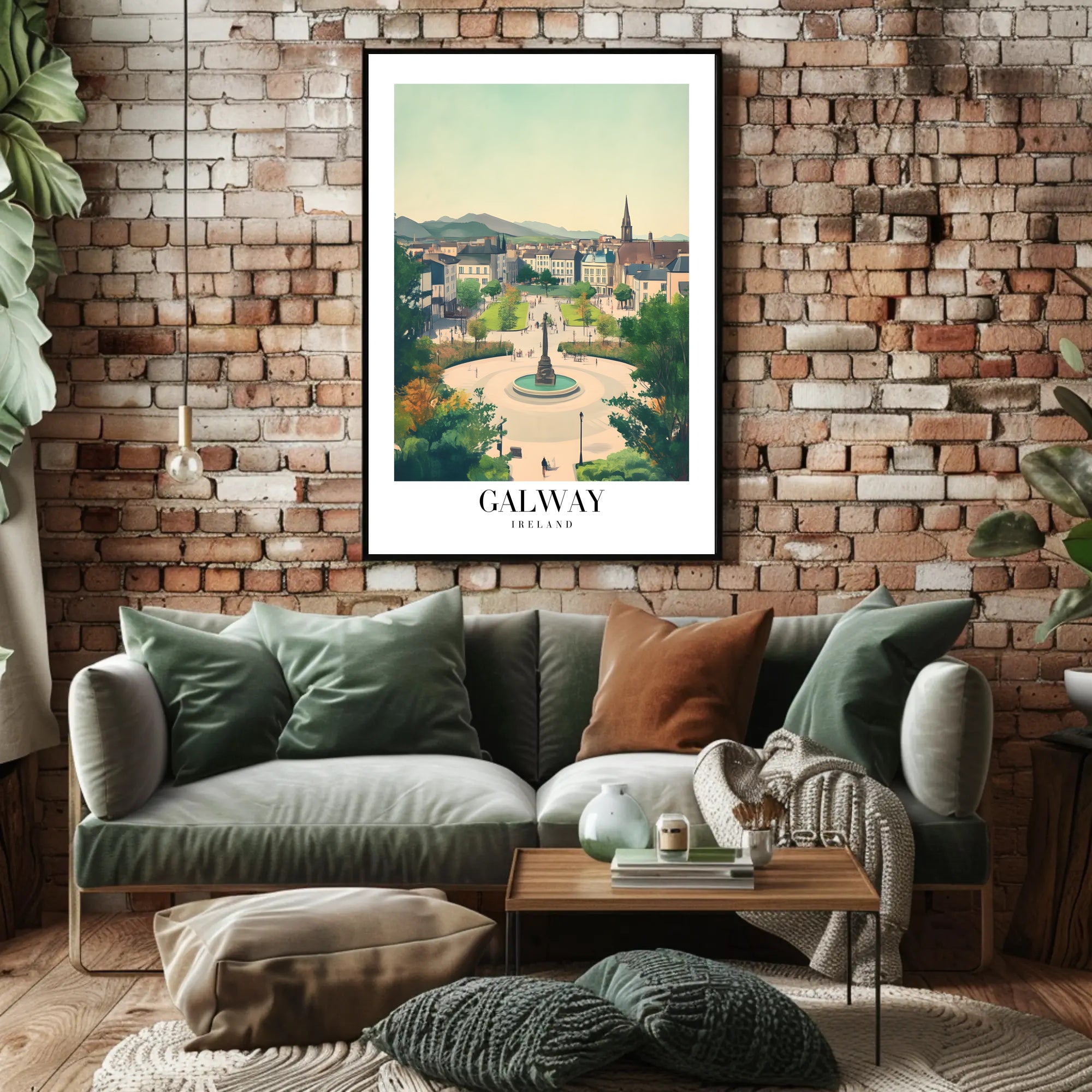 Galway Square Scenic View Travel Poster PosterGoat
