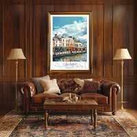 Galway Waterfront View Travel Poster PosterGoat